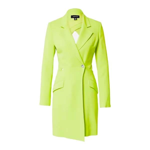 vestido blazer neon