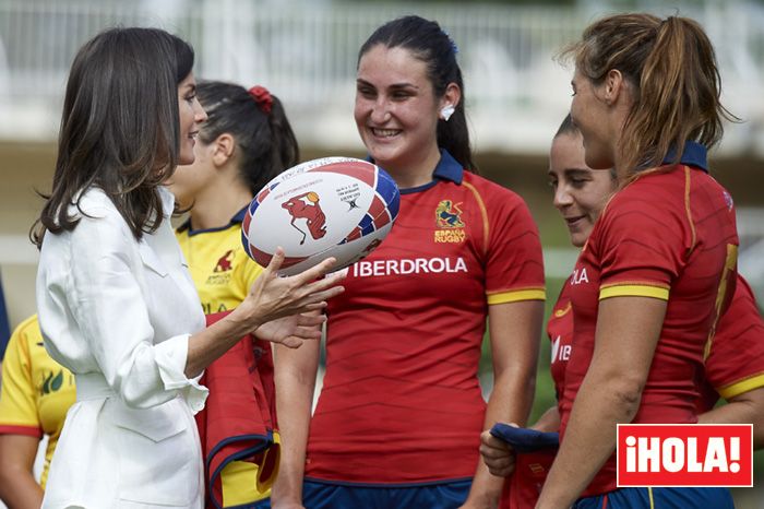 Letizia, Leonor y Sofía... la alineación 'real' de la selección española de rugby 7