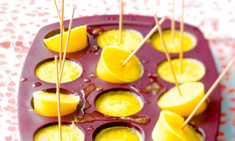 recetas polos hielo frutas lima limon ok