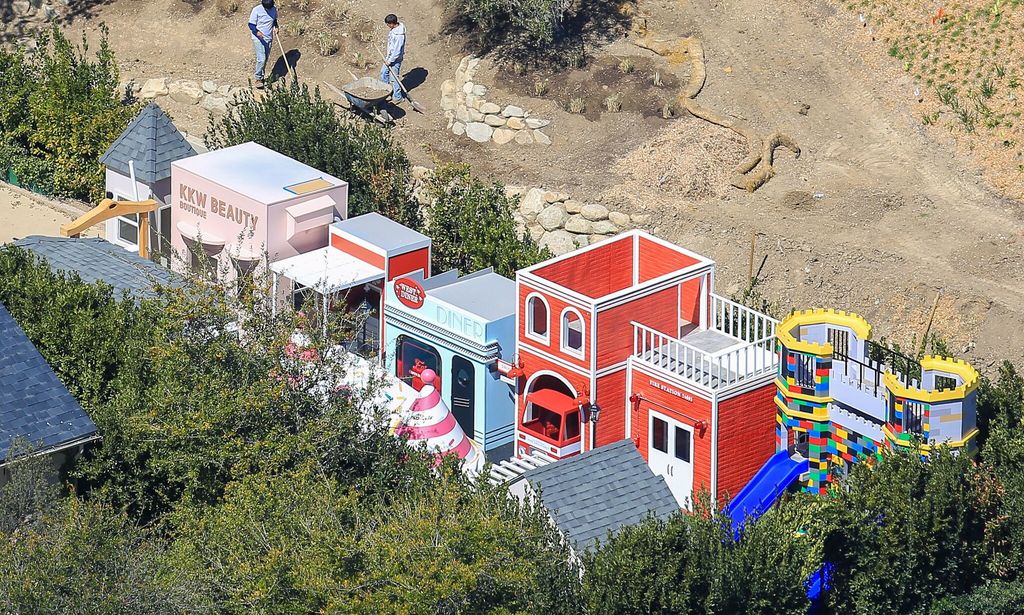 kim kardashian builds a miniature version of hidden hillls in her backyard