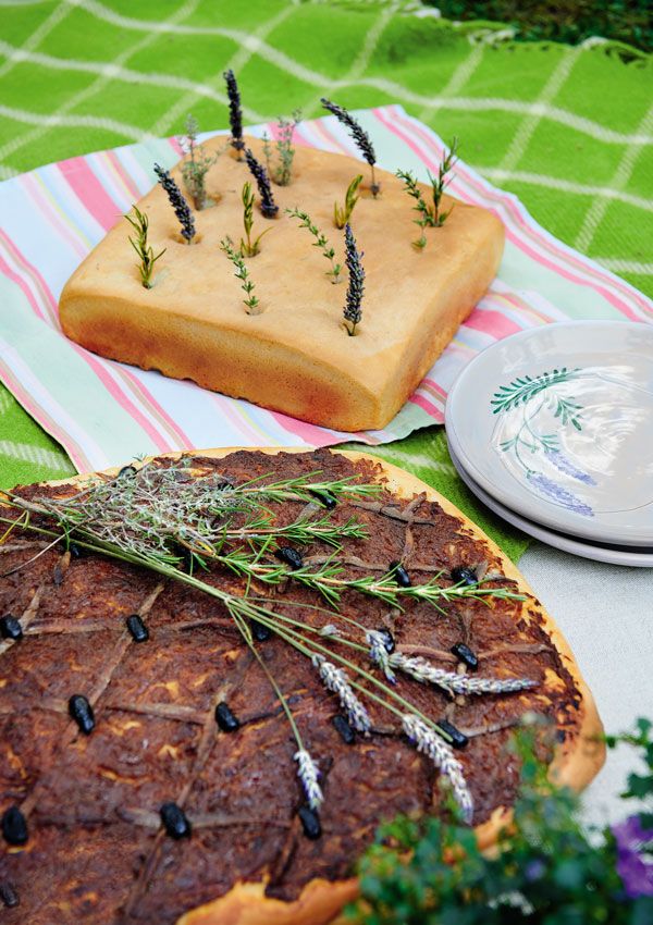 Focaccia de lavanda de Véronique Gladstone