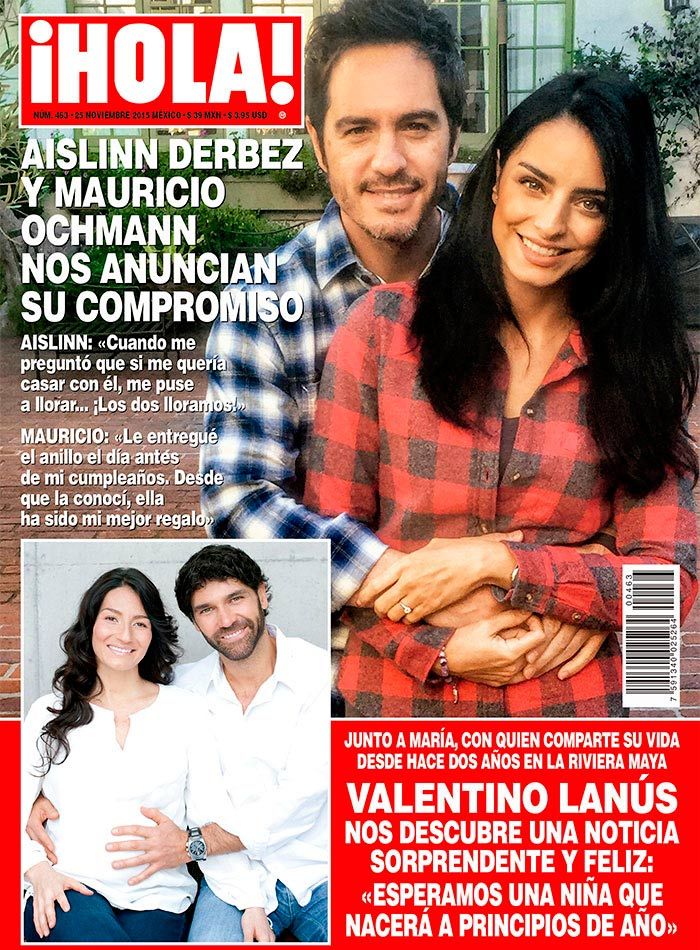 Esta semana en ¡HOLA!, Aislinn Derbez y Mauricio Ochmann nos comparten, ilusionados, la noticia de su romántico compromiso