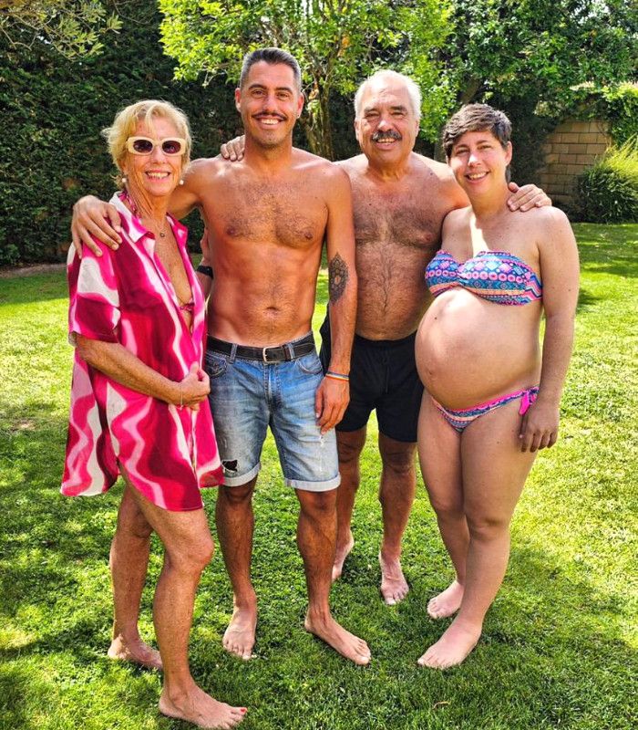 Carla Suárez junto a su familia en Canarias