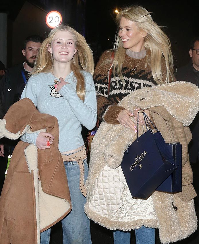 Claudia Schiffer y su hija pequeña, Cosima