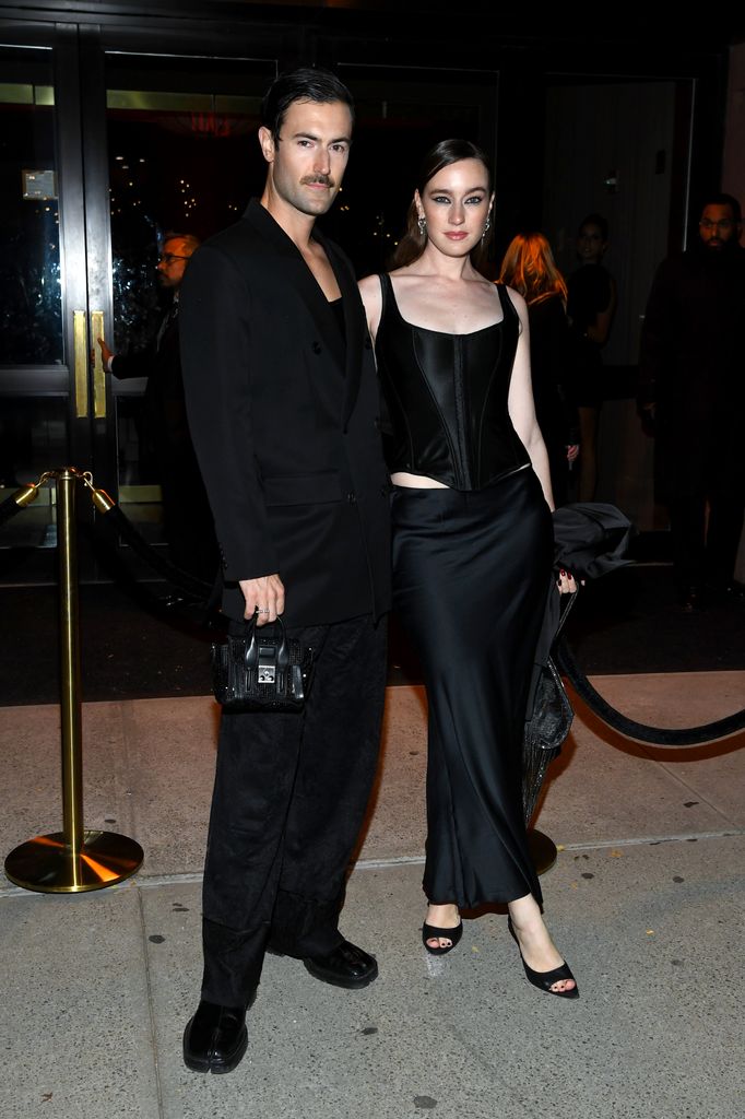 Nelson Tiberghien and Isabelle Chaput attend the Victoria's Secret Fashion Show 2024 After Party at Crane Club Restaurant on October 15, 2024 in New York City. 