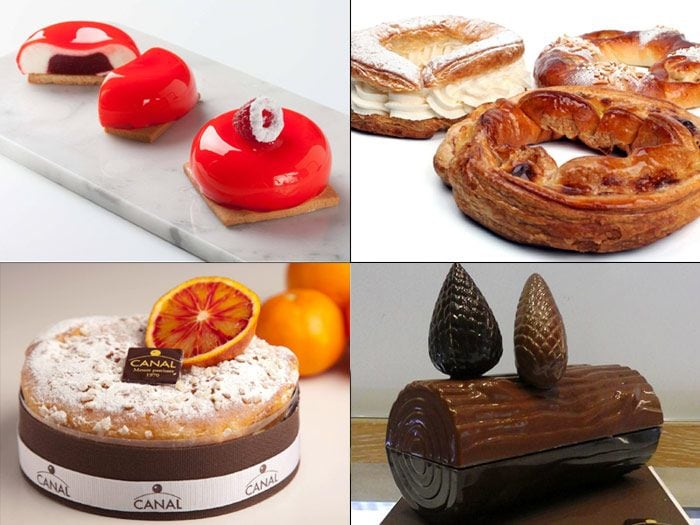 En la oferta de 'Pastisseria Canal' encontramos ejemplos de la bollería y pastelería más clásica (además de croissants, roscos, milhojas, brioches, tartas, pastas de té, galletas…) hasta piezas de repostería creativa (algunas de ellas, verdaderas obras de arte, diseñadas para ocasiones especiales).
