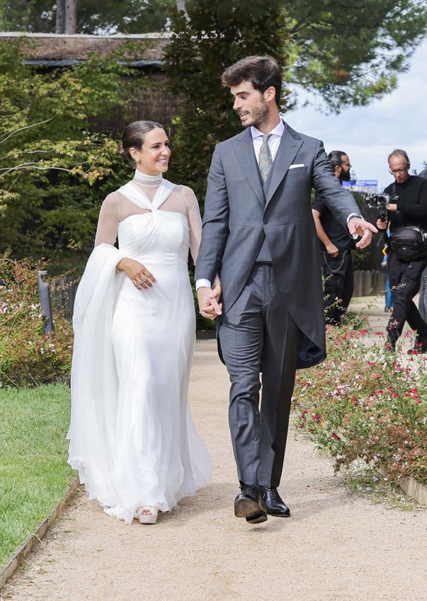 Marta Pombo en su boda con Luis Zamalloa