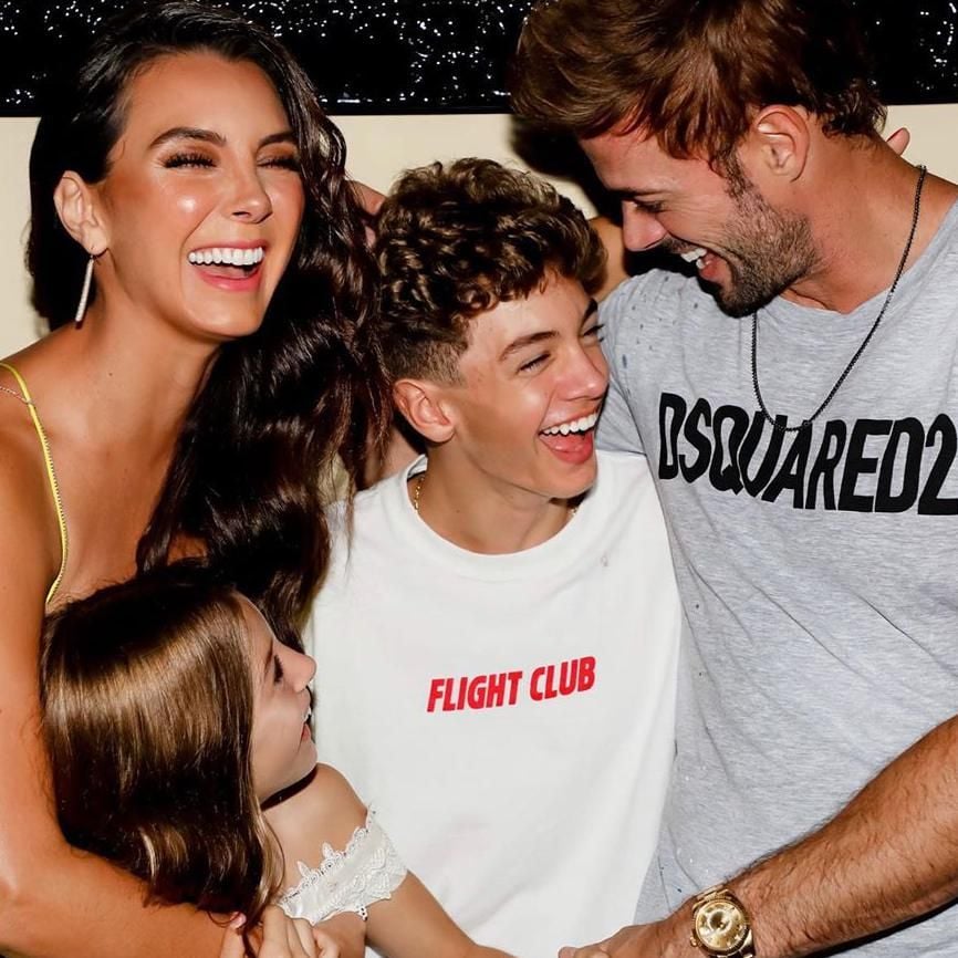 Elizabeth Gutiérrez, William Levy y sus hijos