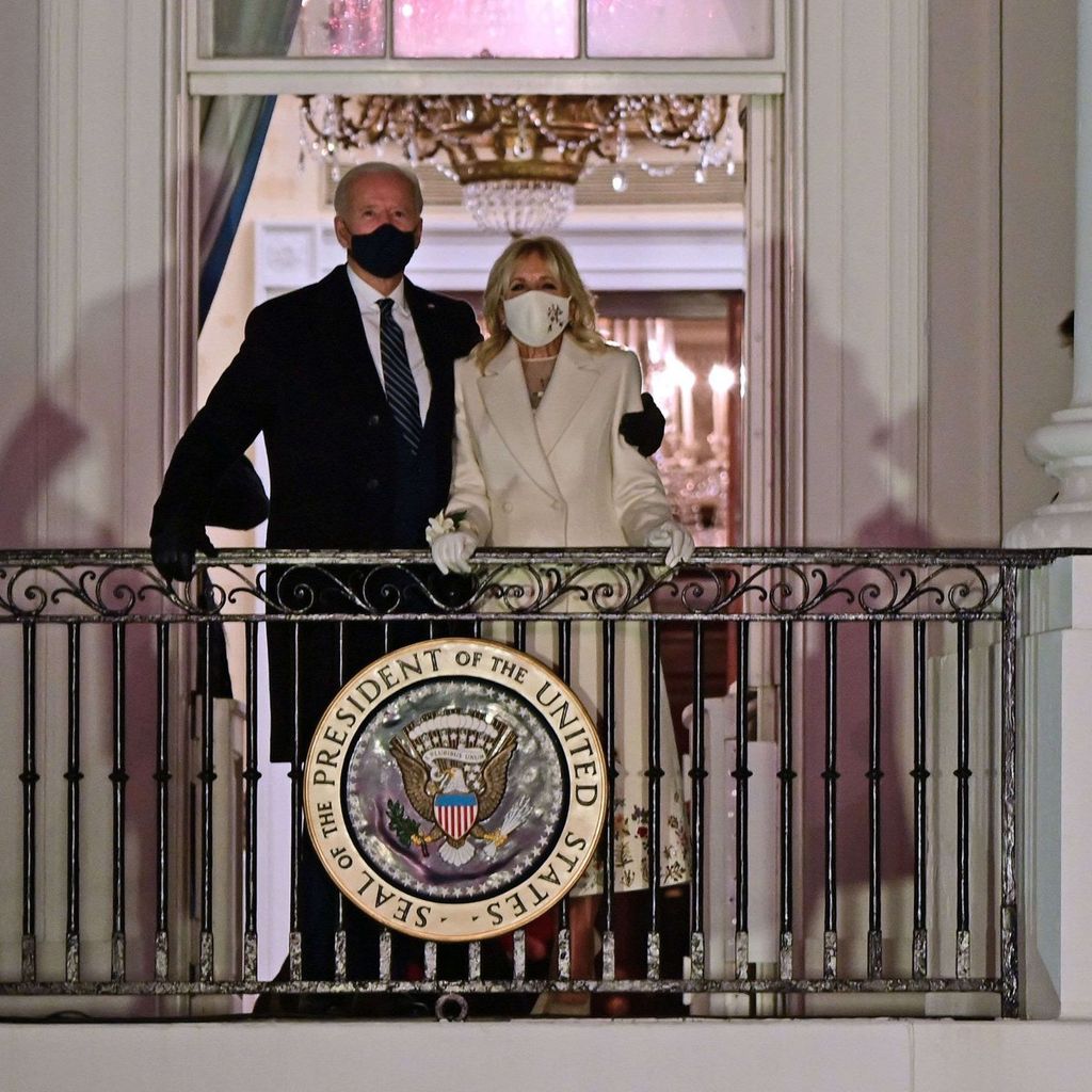 Joe y Jill Biden en el palco