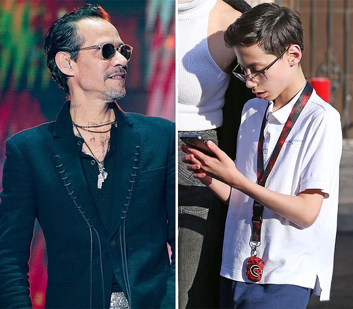 Marc Anthony y su hijo Max son iguales