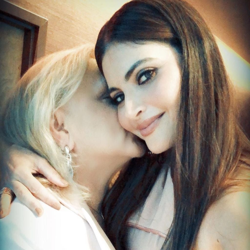 Chiqui Delgado y su mama