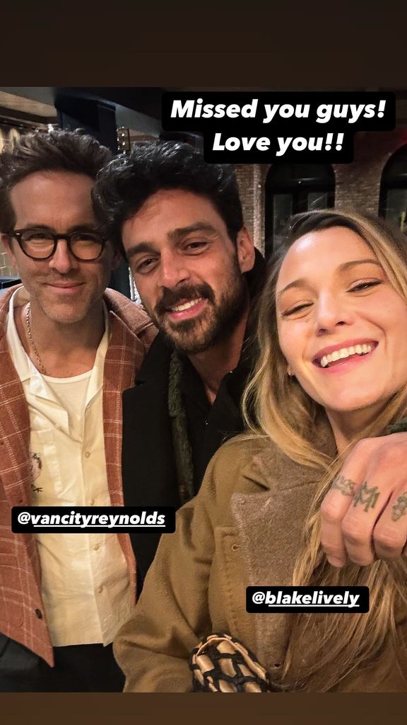 Ryan Reynolds, Michele Morrone y Blake Lively