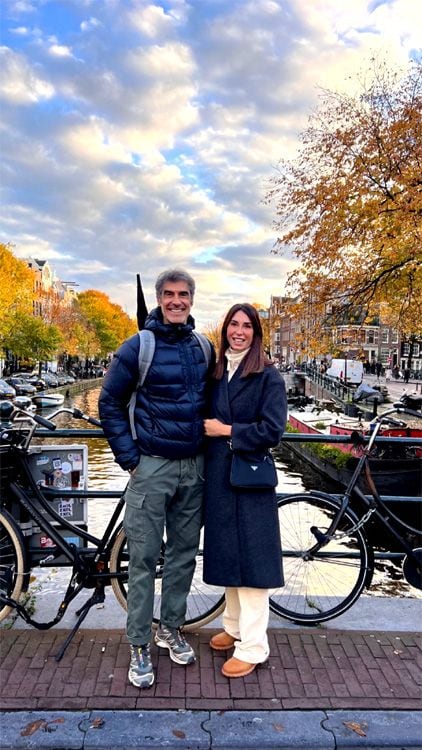 Jorge Fernández y su novia en Ámsterdam