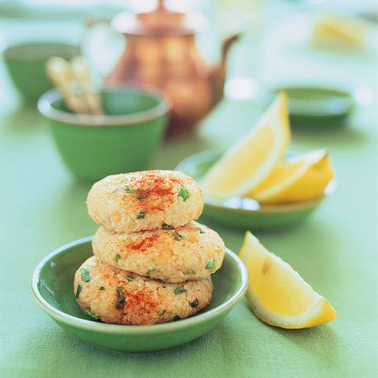 Tortitas de lentejas y bulgur