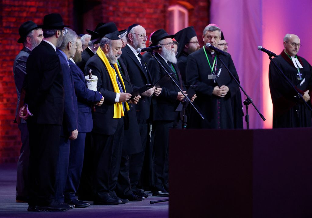  Michael Schudrich en la 80 conmemoración de la liberación de Auschwitz