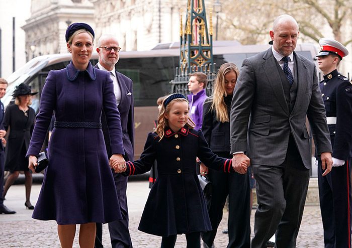 Zara y Mike Tindall, con su hija