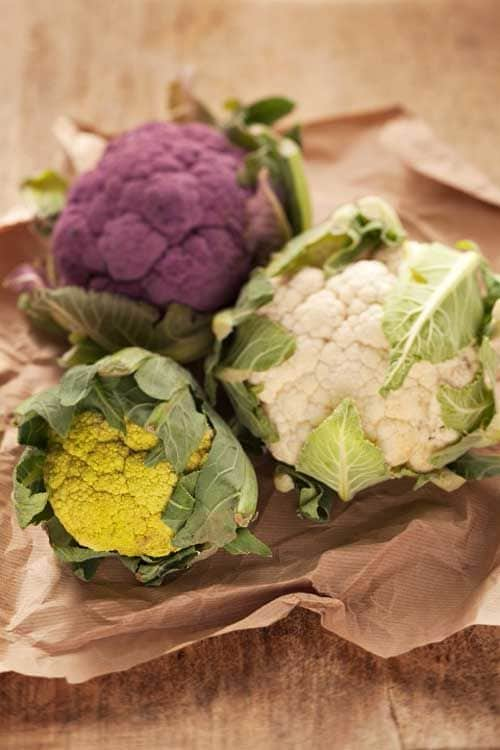 Coliflor de colores