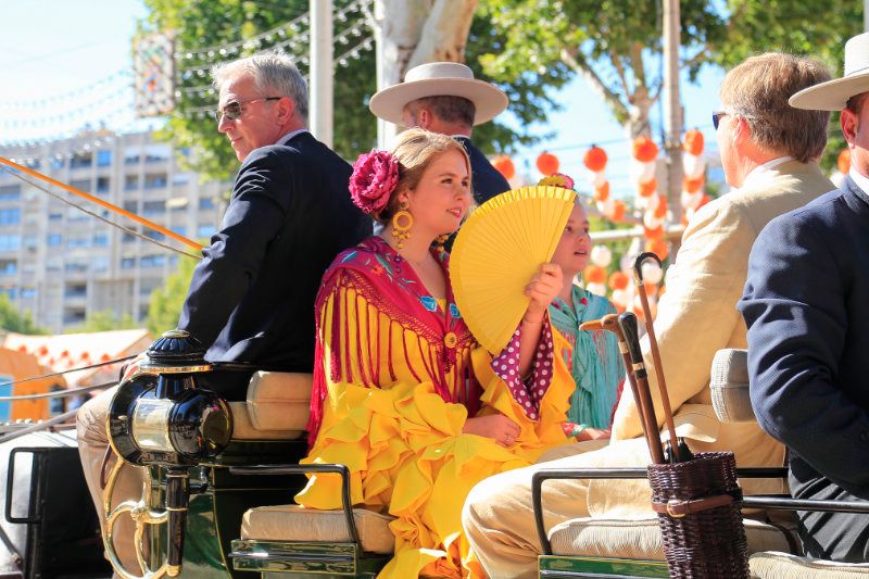 Amalia de Holanda en la Feria de Abril 