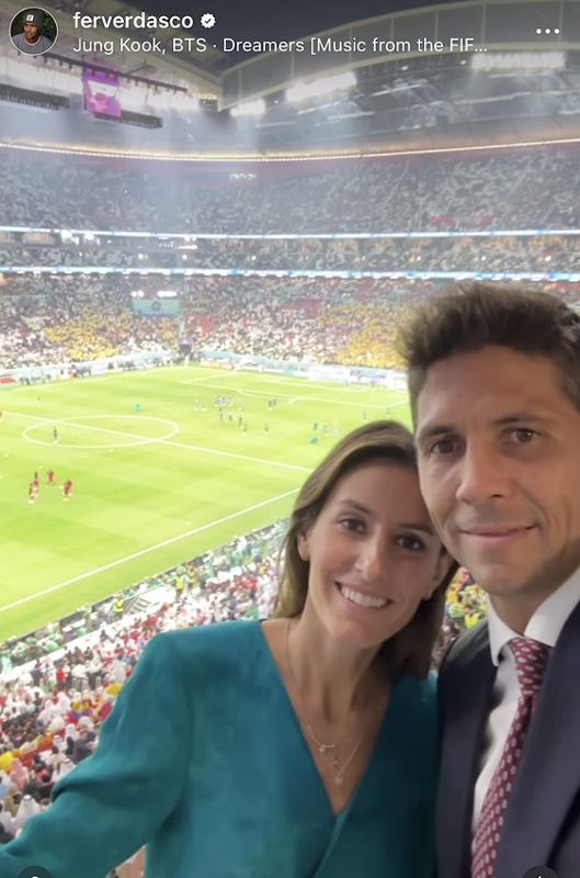 Ana Boyer y Fernando Verdasco en el Mundial de Qatar 2022