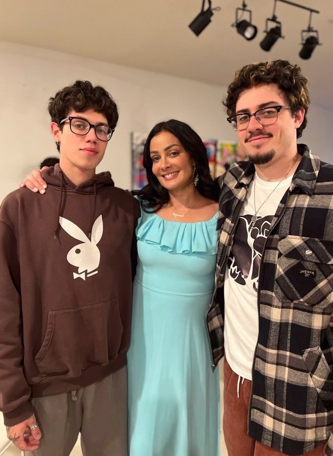 Dayanara Torres y sus hijos Ryan y Christian