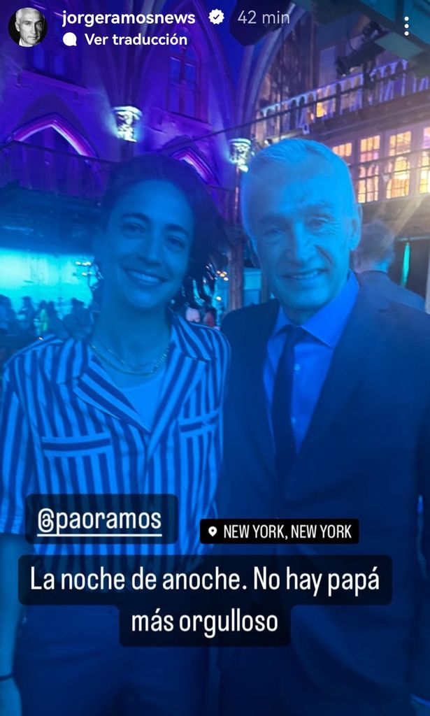 Jorge Ramos y su hija Paola