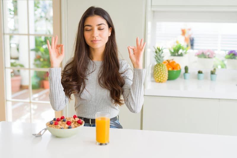 meditar comida