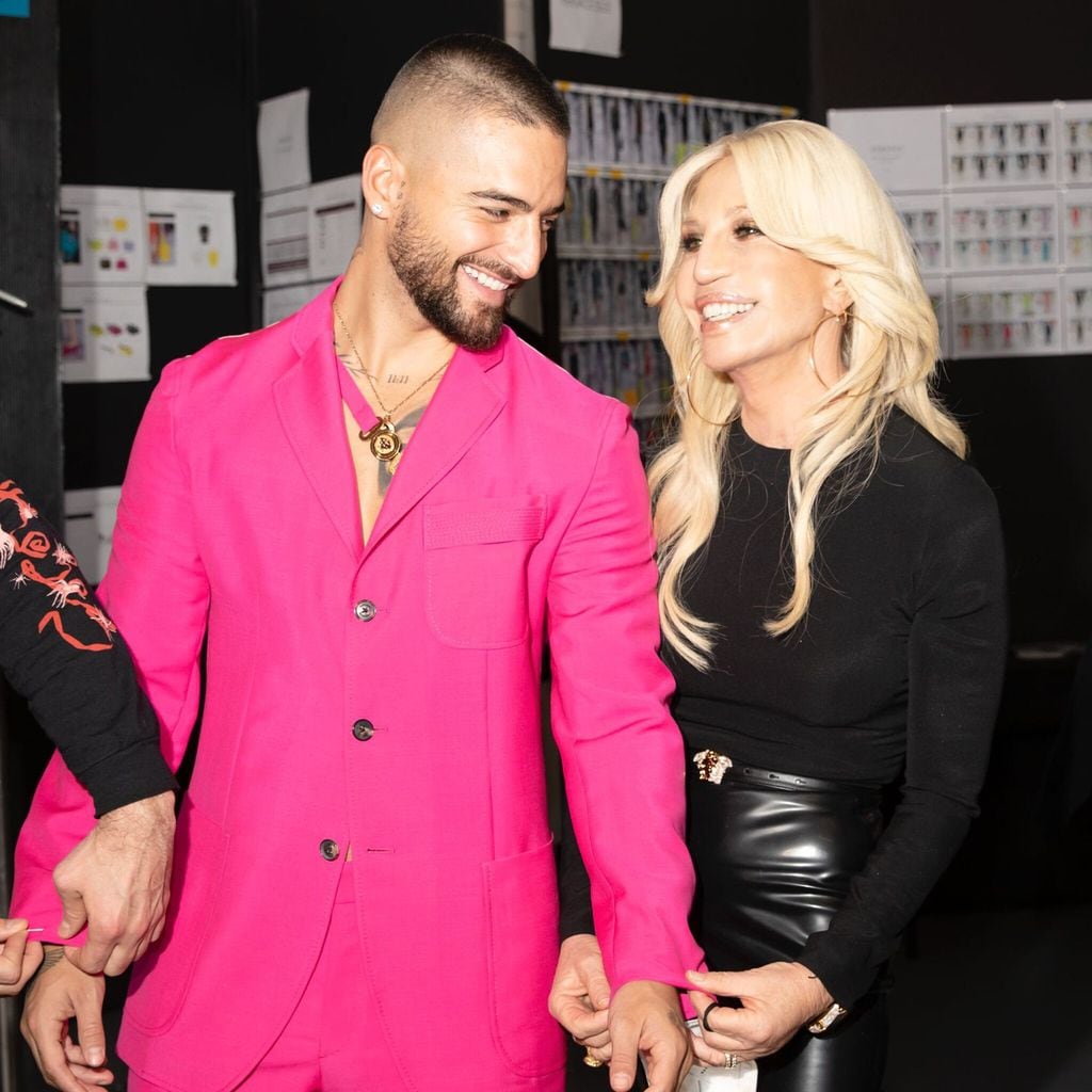 maluma y donatella versace