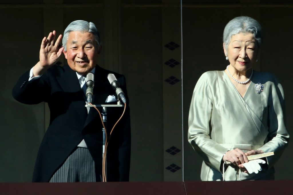 Michiko y Akihito de Japón