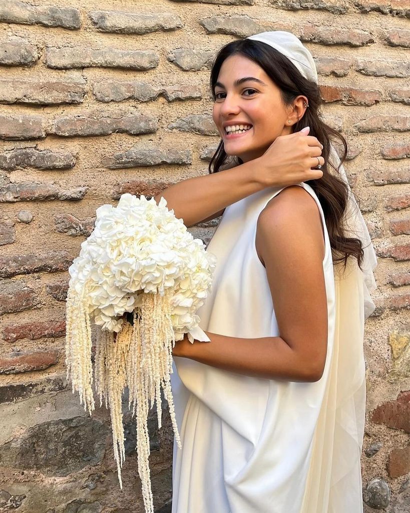 Ramos de novia blancos hortensia