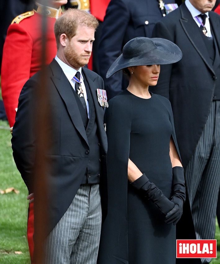 Harry y Meghan llorando por la reina Isabel