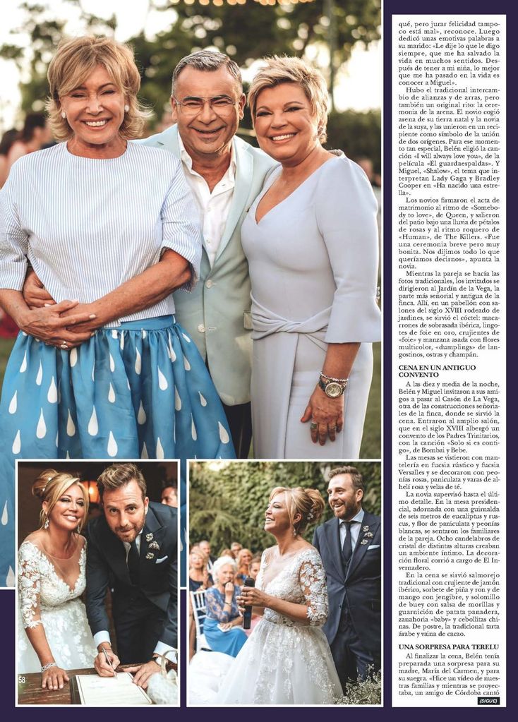 JPG PDF. HOLA3909. 3 julio 2019 .Boda de Belén Esteban.