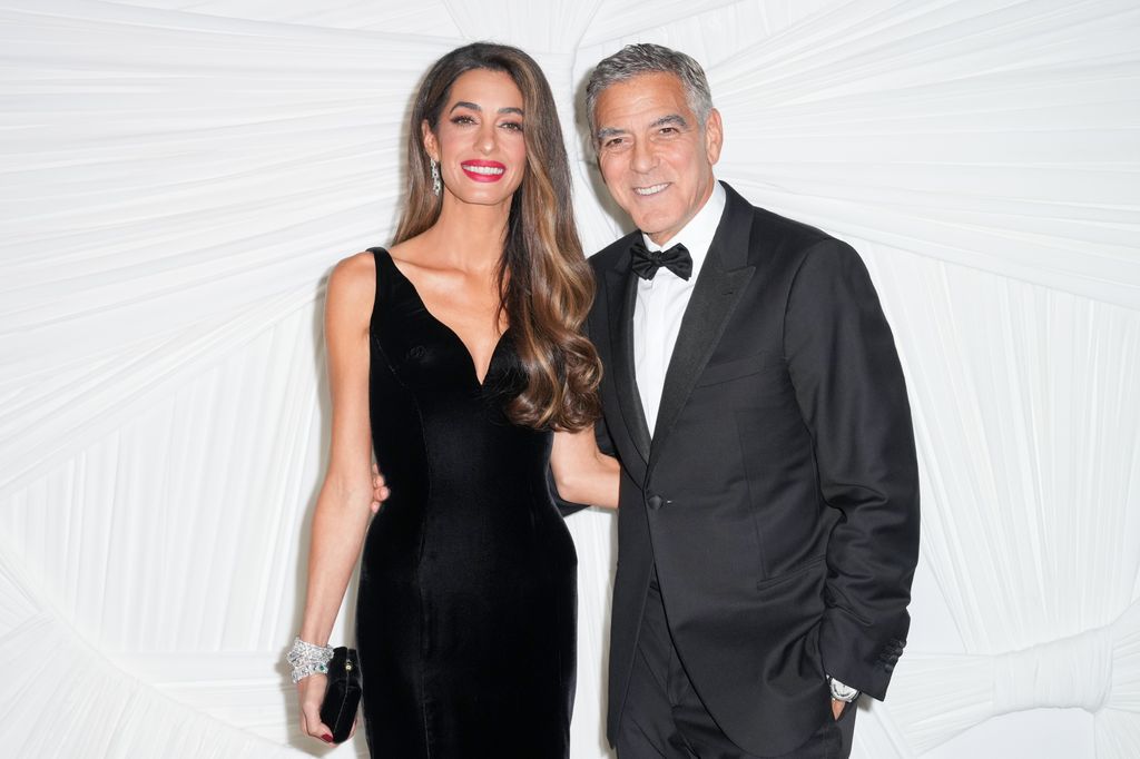 George y Amal Clooney en los premios Albie de la Fundación Clooney en favor de la justicia, en la Biblioteca Pública de Nueva York, el 26 de septiembre de 2024