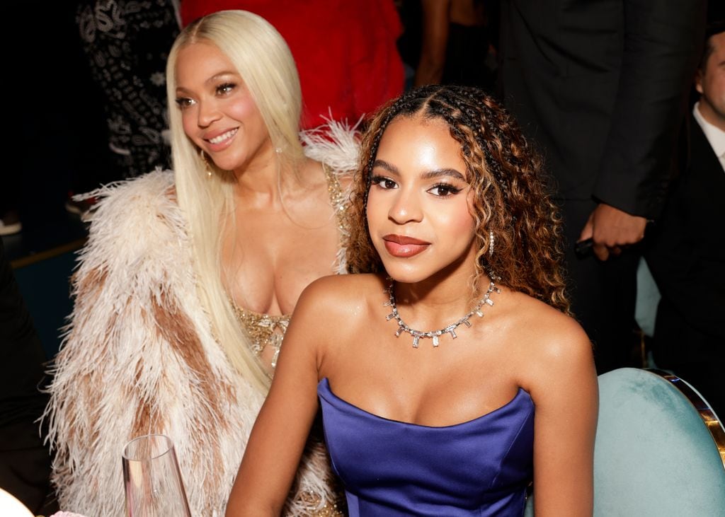 LOS ANGELES - FEBRUARY 2: Beyonce and Blue Ivy Carter at The 67th Annual Grammy Awards, airing live from Crypto.com Arena in Los Angeles, California, Sunday, Feb. 2 (8:00-11:30 PM, live ET/5:00-8:30 PM, live PT) on the CBS Television Network, and streaming live and on demand on Paramount+.* (Photo by Francis Specker/CBS via Getty Images)