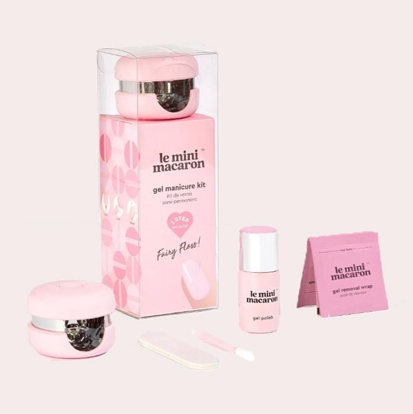 Le Mini Macaron Fairy Floss Kit de Manicura Semipermanente