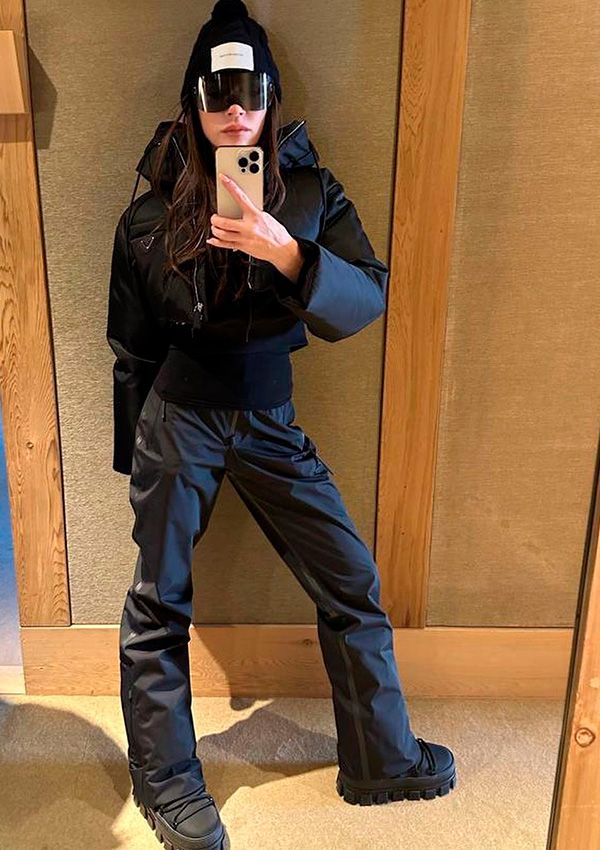 Victoria Beckham con look deportivo 'aprés ski'