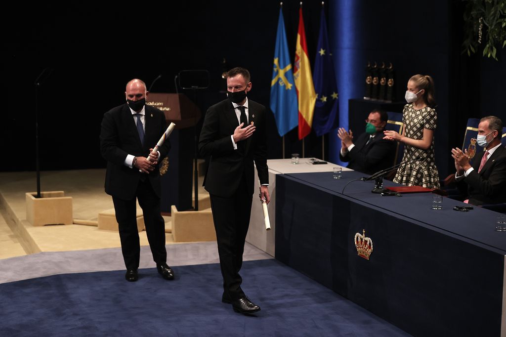 El chef José Andrés, recibiendo en octubre de 2022 el Premio Princesa de Asturias a la Concordia