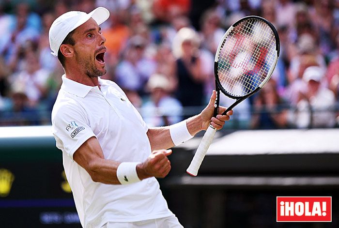 El español Roberto Bautista, obligado a aplazar su despedida de soltero por su triunfo en Wimbledon