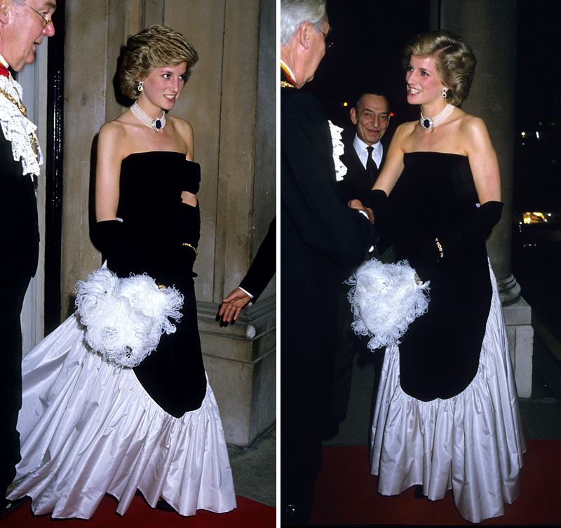 Se subastan por miles de euros los vestidos de gala más espectaculares de la princesa Diana