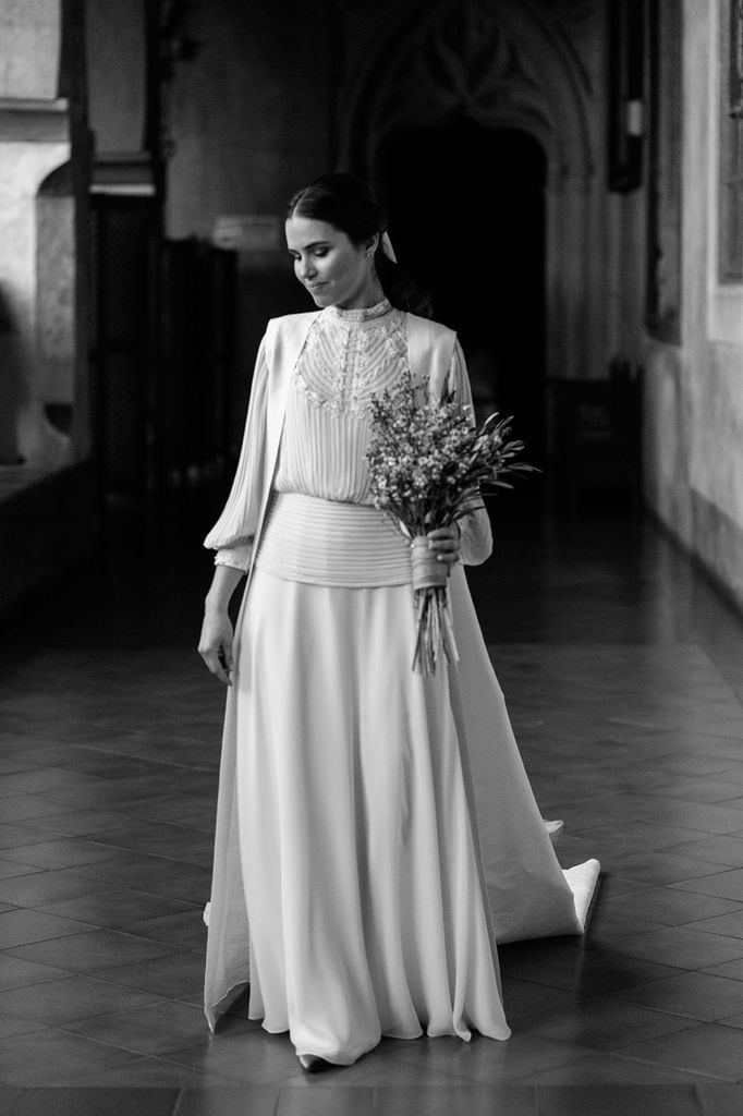 Look de novia de Lucía de Miguel