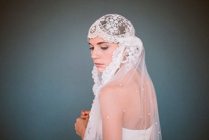 Mantilla blanca de LArca Barcelona