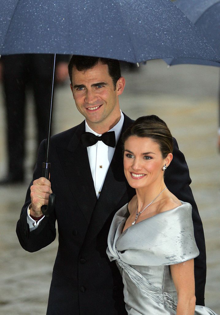 Don Felipe y doña Letizia en su preboda en 2004