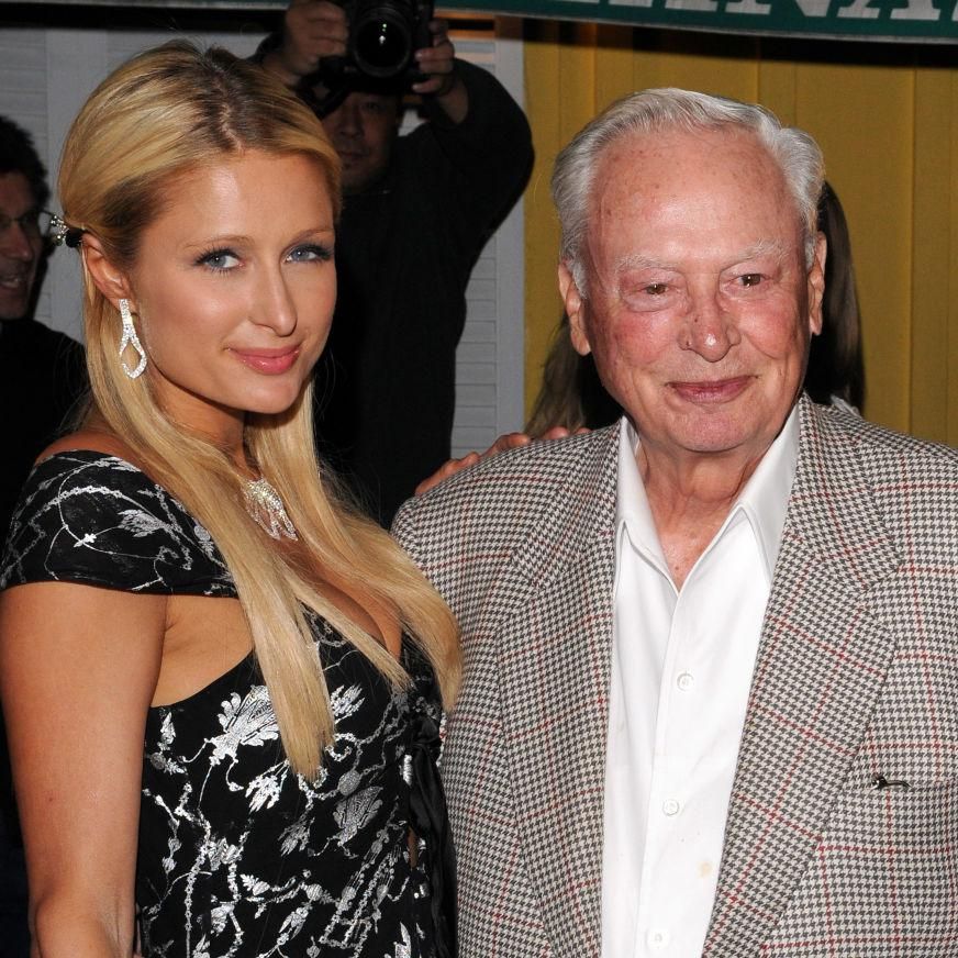 Paris Hilton y su abuelo, Barron Hilton