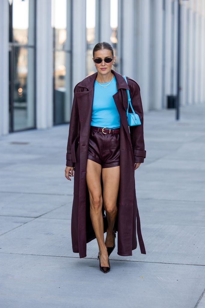 Street style color burgundy