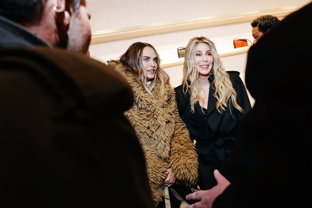 Cara Delevingne en la reapertura de la tienda de Burberry en Nueva York