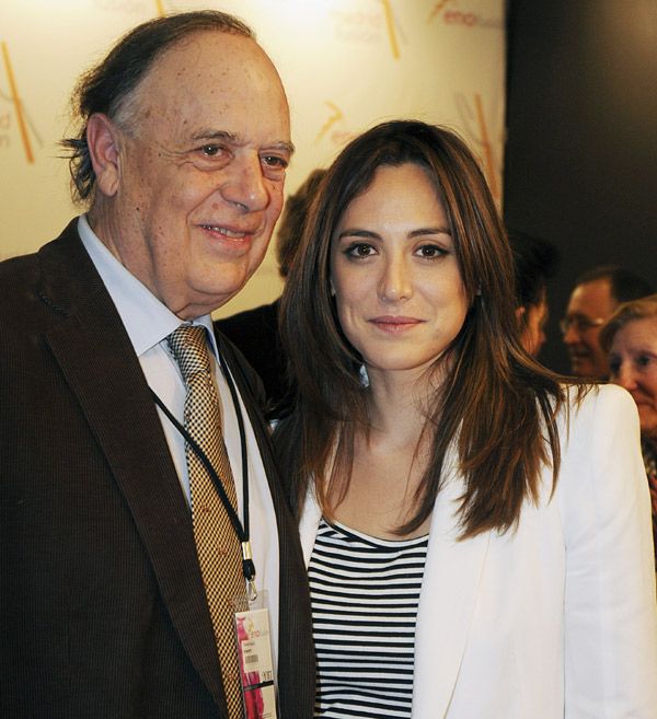 Carlos Falcó con su hija Tamara durante la celebración de Madrid Fusión 2011
