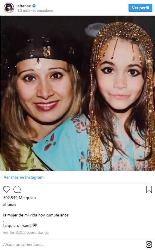 Aitana Ocaña y su madre Belén