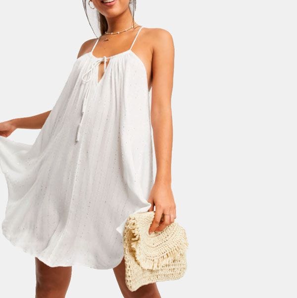 vestido blanco asos