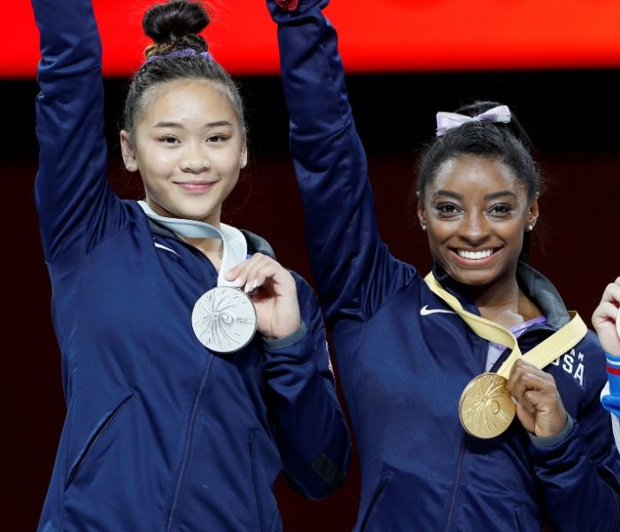 Susina Lee y Simone Biles