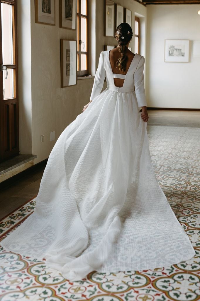 Vestido de novia desmontable