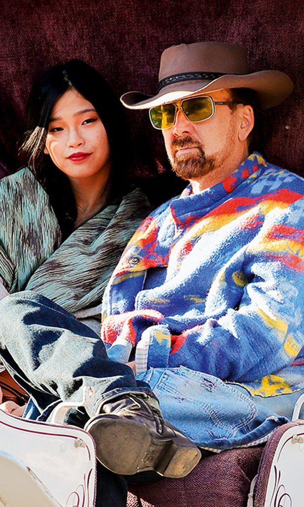 Nicolas Cage, con su ya mujer, Riko Shibata